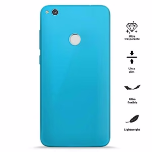PURO 0.3 Nude suojakuori Huawei P8 Lite (2017) / Honor 8 Lite -laitteelle, fluoresoiva sininen