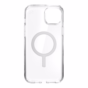 Speck Presidio Perfect-Clear + MagSafe suojakuori iPhone 15 Plus / 14 Plus -laitteelle, läpinäkyvä