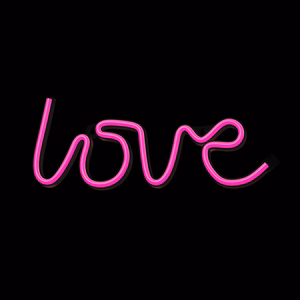 Neon LED-valo LOVE vaaleanpunainen Bat + USB FLNE05 Forever Light
