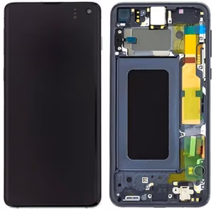 Samsung G970F S10e -LCD-näyttö, kosketusnäytöllä ja mustalla kehyksellä, alkuperäinen (käytetty, luokka B)