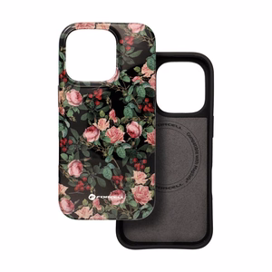 Suojakuori iPhone 15:lle Forcell F-Protect Mirage MagSafe-yhteensopiva Military Drop-Test ruusudraama