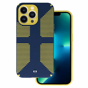 TEL PROTECT Grip Suojakuori iPhone 13 Pro:lle tummansininen