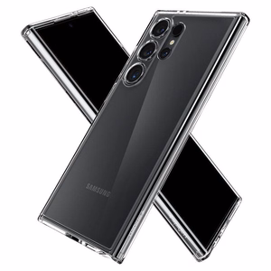 Spigen Ultra Hybrid suojakuori Samsung Galaxy S24 Ultra:lle kristallinläpinäkyvä