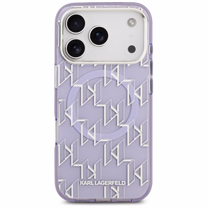Karl Lagerfeld IML KL Monogram MagSafe -suojakuori iPhone 17 Pro - violetti