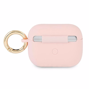Guess GUAPSSSI AirPods Pro suojus vaaleanpunainen/vaaleanpunainen Silikoni Vintage Script -kirjoitus