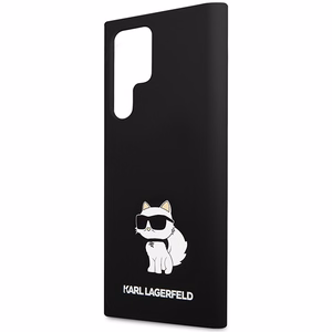 Karl Lagerfeld Suojakuori Samsung Galaxy S24 Ultralle KLHCS24LSNCHBCK musta HC SILICONE NFT CHOUPETTE