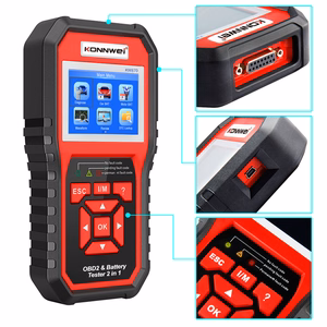 Konnwei KW870 OBD2 -diagnostiikkaskanneri ja akkutesteri