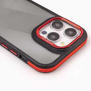Crystal Black case for Samsung Galaxy S25 Plus red