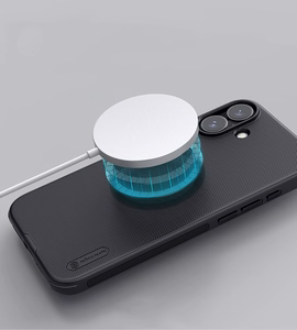 Nillkin Super Frosted Shield Pro Magneettinen suojakuori iPhone 16:lle - musta