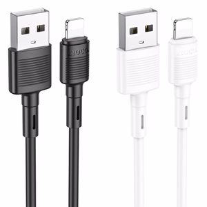 Kaapeli USB-A Lightning Hoco 2,4A 1 m X83 valkoinen