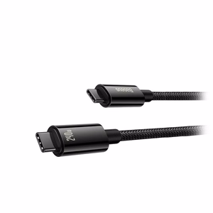 USB-kaapeli Baseus Tungsten PD20W USB-C - USB-C 1,0m musta CAWJ040001