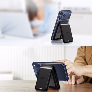Tech-Protect MagWallet Stand MagSafe Universaali Magneettinen Korttipidike Carbon