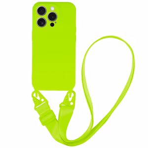 Hihnasuojakuori silikoninen Iphone 12:lle - design 2 limetti
