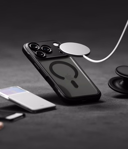 Ringke Fusion Bold Magnetic MagSafe -suojakuori iPhone 18 Pro / 17 Pro -malleille, mattamusta