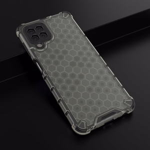 Honeycomb Asia panssari kansi TPU puskuri Samsung Galaxy A22 4G musta