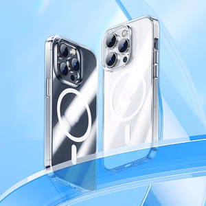 Benks Magnetic Crystal Suojakuori iPhone 15 Plus:lle läpinäkyvä