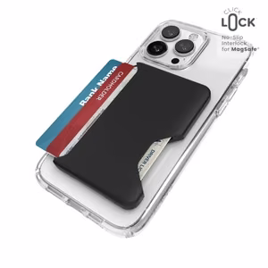 Speck ClickLock Wallet For MagSafe - Magneettinen MagSafe-lompakko (musta)