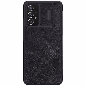 Nillkin Qin nahkainen holsteri tapauksessa Samsung Galaxy A73 musta