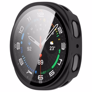 Tech-Protect Defense 2-Pack suojakuori mallille Samsung Galaxy Watch 40mm – läpinäkyvä ja mattamusta
