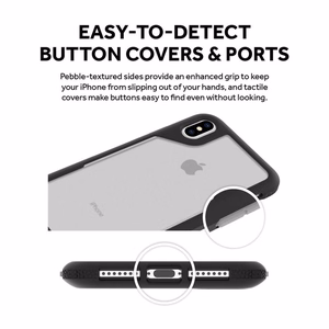 Griffin Survivor Endurance case for iPhone XS Max, clear and grey