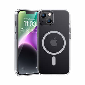 Benks Magnetic Crystal Suojakuori iPhone 15 Plus:lle läpinäkyvä
