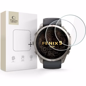 Tech-Protect Glass Fit+ -karkaistut suojalasit laitteelle Garmin Fenix 9 Pro 51 mm, 2 kpl