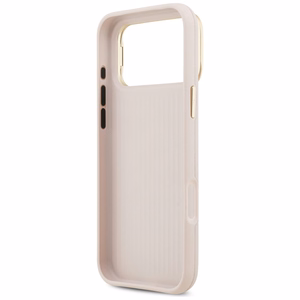 GUESS Grained Big 4G & Stand Camera -suojakuori iPhone 17 Pro Max - pinkki
