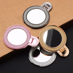Puhelinteline CIRCLE MIRROR - tarrakiinnitys - vaaleanpunainen