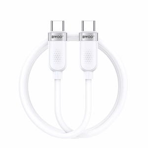 BWOO 65W kaapeli USB-C - USB-C 1m valkoinen