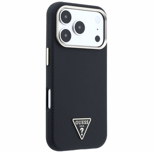 Guess Kevlar Triangle Logo MagSafe suojakuori mallille iPhone 17 Pro / 18 Pro – väri: musta