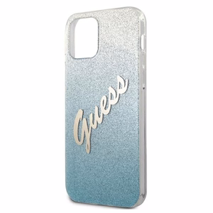 Guess GUHCP12LPCUGLSBL iPhone 12 Pro Max 6.7" sininen/sininen kovakotelo Glitter Gradientti Script