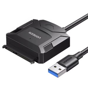 Ugreen CR108 2.5" / 3.5" hard drive adapter cable (USB-A 3.0 - SATA) black