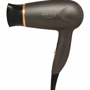 Camry CR 2261 – 1400 W hiustenkuivain, 2 lämpöasetusta, metallinharmaa/kullanvärinen