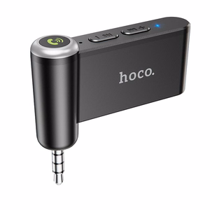 Hoco Bluetooth AUX-vastaanotin Jack 3,5mm E58 Musta