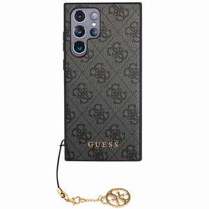 Guess 4G Charms Collection -kotelo Samsung Galaxy S24 Ultra - musta