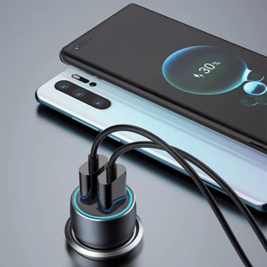 Autolaturi Dudao R4+ harmaa 18W (2xUSB-A)