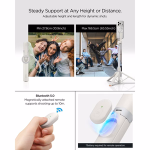 Spigen S582W Bluetooth selfiekeppi - beige
