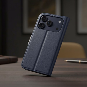Flip case for iPhone 17 / 18 Split Book navy and cream