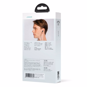 Joyroom TYPE-C Series JR-EC07 USB-C in-ear-kuulokkeet metalli - musta