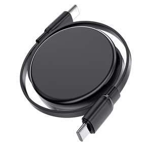Acefast C13-03 USB-C - USB-C 60W kelautuva kaapeli - musta