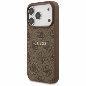 Guess 4G Ring Classic Logo MagSafe suojakuori iPhone 17 Pro:lle - ruskea