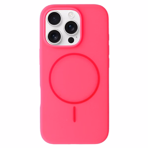 MagSafe Slim Silicone Suojakuori iPhone 14 Pro Max:lle vaaleanpunainen