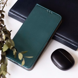 Puhelimen suojakuori Smart Magnetic Samsung N770 Note 10 Lite tummanvihreä