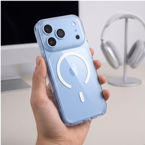 Tech-Protect MagPeak MagSafe CC -suojakuori iPhone 18 Pro / 17 Pro -malleille, läpinäkyvä