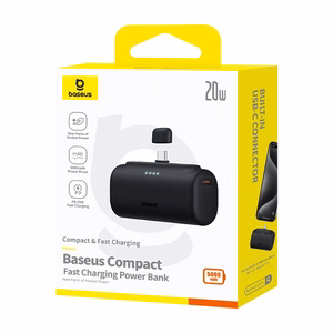 Powerbank Baseus Compact 5000mAh, 20W, USB-C (black)