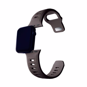 3mk-silikoniranneke Apple Watchille, 38/40/41/42 mm, Taupe, pieni koko