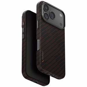 Uniq Keva EDGE Magclick Lataussuojakuori iPhone 17 Pro:lle - oranssi