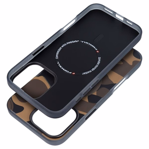 Suojakuori iPhone 16 PRO MAX:lle Forcell F-Protect Levels Dual Layer 4D MagSafe-yhteensopiva Military Drop-Test desert camo