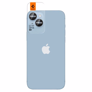 Spigen Glas.tR EZ Fit Optik kamerasuoja iPhone 14 / Plus / 15 / Plus - musta 2 kpl.