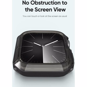 Dux Ducis TAMO Suojakuori Apple Watch series 10 46 mm:lle läpinäkyvä mustalla